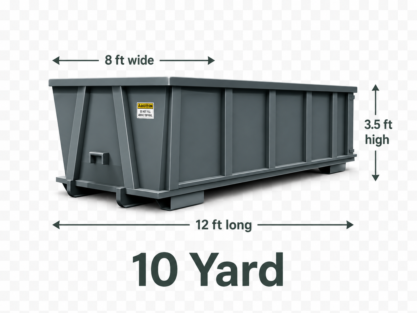 10 Yard dumpster example