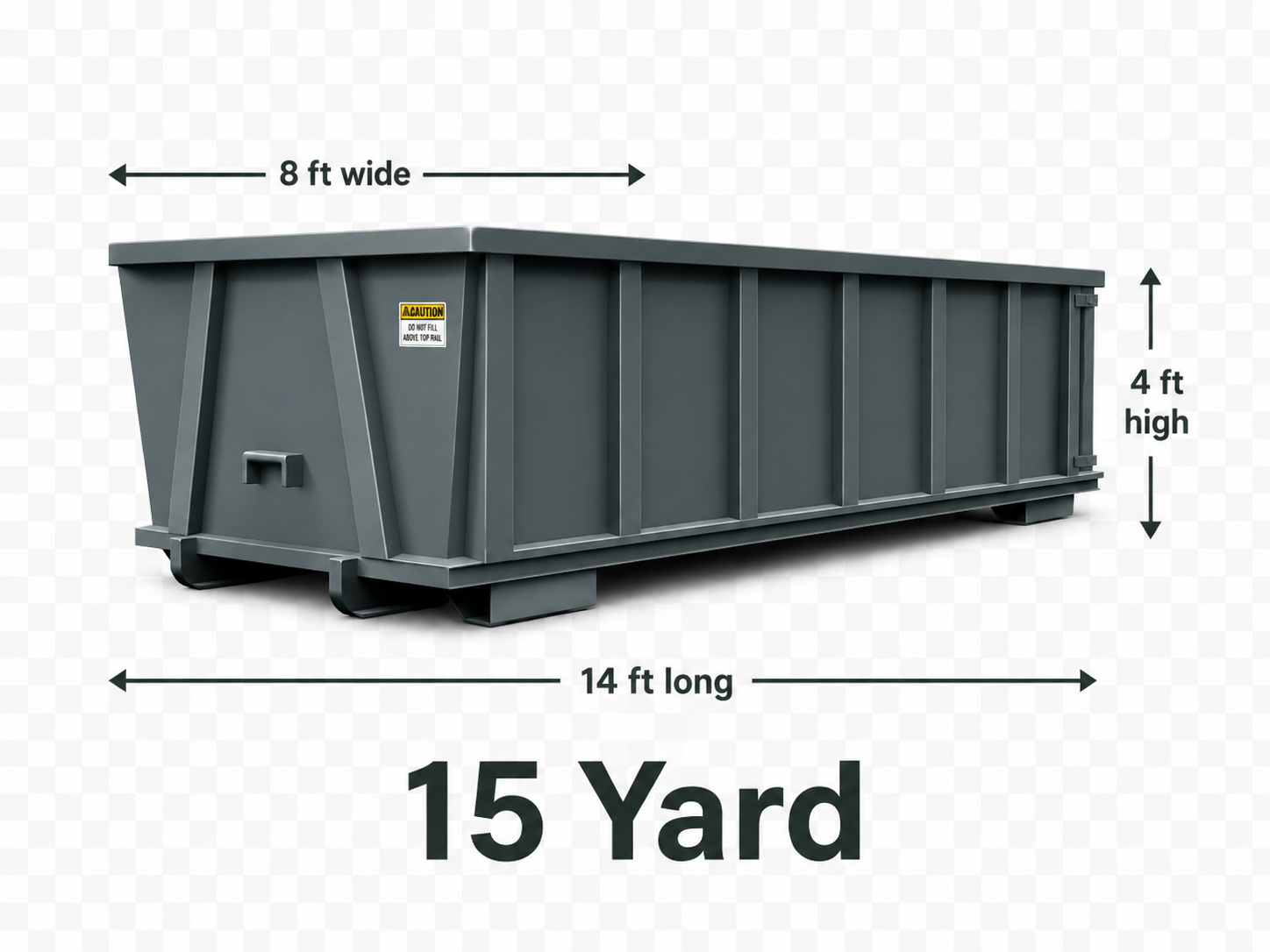 15 Yard dumpster example