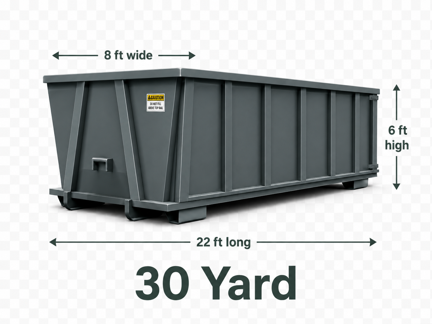 30 Yard dumpster example